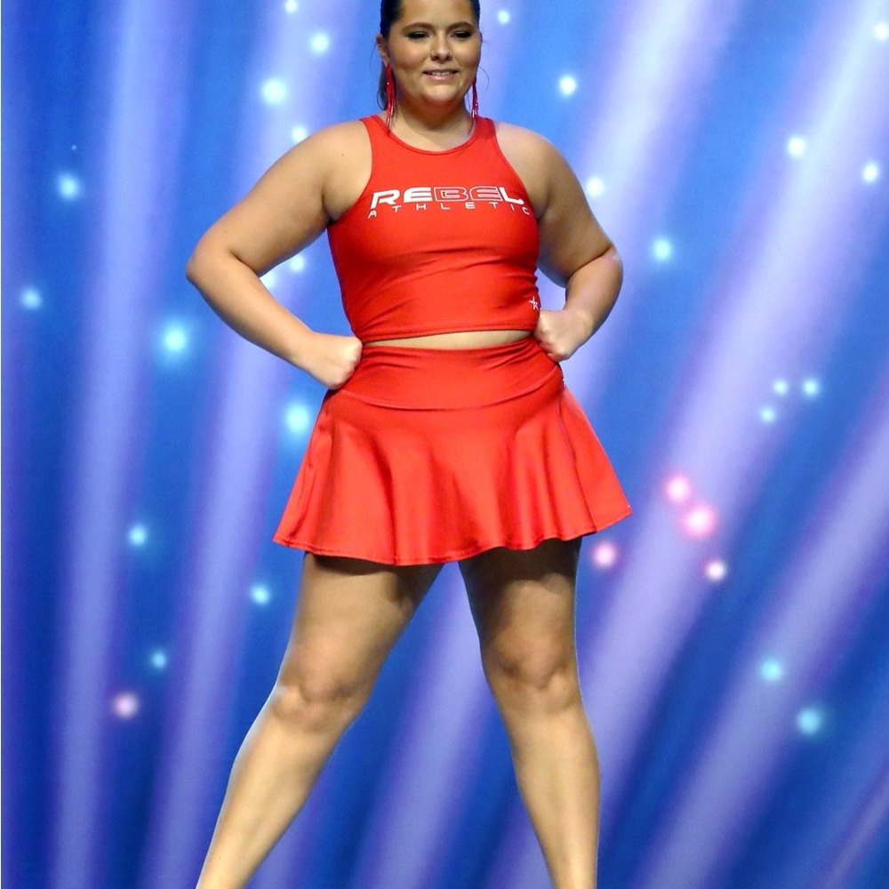 Miss America Rebel Red Flouncy Skirt